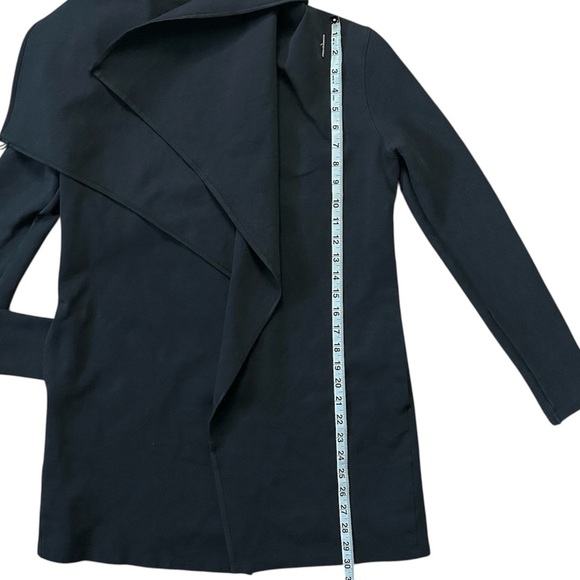 TASC Performance Midtown Wrap Organic Cotton & Bamboo Blend Sweater Black Small - Picture 11 of 12